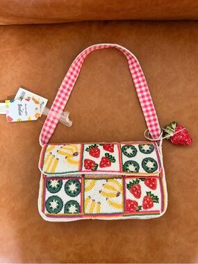 Viral TJ Maxx Beaded Fruit Banana Bag Made in India Colorful TikTok Trend Purse
